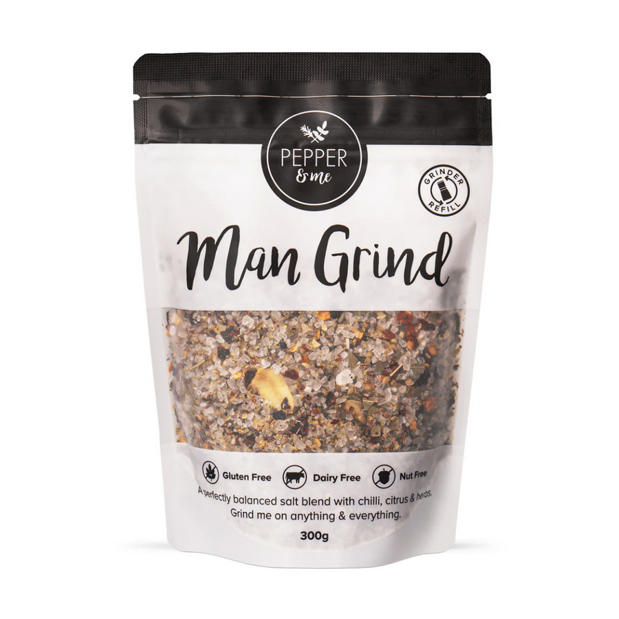 Pepper & Me 'Man Grind' | Auckland Grocery Delivery Get Pepper & Me 'Man Grind' delivered to your doorstep by your local Auckland grocery delivery. Shop Paddock To Pantry. Convenient online food shopping in NZ | Grocery Delivery Auckland | Grocery Delivery Nationwide | Fruit Baskets NZ | Online Food Shopping NZ Pepper & Me 'Man Grind' 120g delivered to your doorstep with Auckland grocery delivery from Paddock To Pantry. Convenient online food shopping in NZ