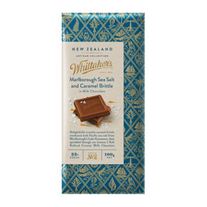 Marlborough Sea Salt and Caramel 100g | Auckland Grocery Delivery Get Marlborough Sea Salt and Caramel 100g delivered to your doorstep by your local Auckland grocery delivery. Shop Paddock To Pantry. Convenient online food shopping in NZ | Grocery Delivery Auckland | Grocery Delivery Nationwide | Fruit Baskets NZ | Online Food Shopping NZ Whittaker’s Marlborough Sea Salt & Caramel in Milk Chocolate is the perfect balance of sweet and salty indulgence. Chocolate grocery delivery New Zealand.