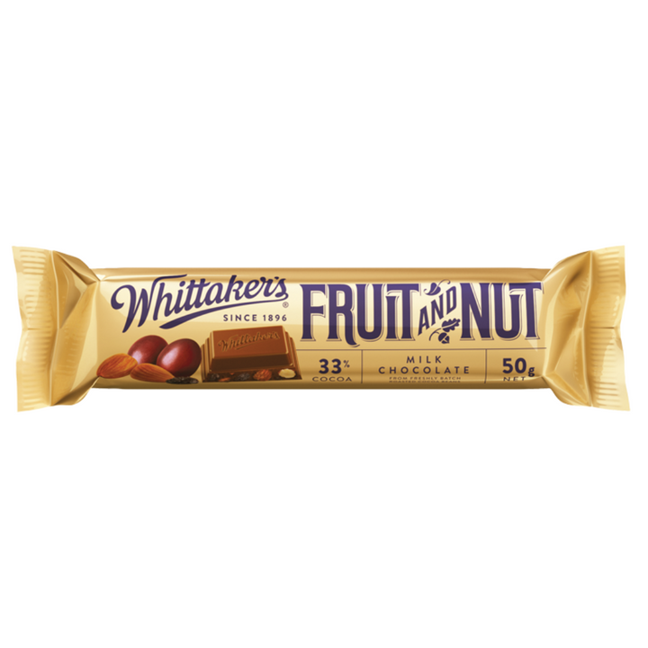 Whittaker's Fruit and Nut Chunks Bar - 50g | Auckland Grocery Delivery Get Whittaker's Fruit and Nut Chunks Bar - 50g delivered to your doorstep by your local Auckland grocery delivery. Shop Paddock To Pantry. Convenient online food shopping in NZ | Grocery Delivery Auckland | Grocery Delivery Nationwide | Fruit Baskets NZ | Online Food Shopping NZ Buy Whittaker’s Fruit & Nut Chunks 50g at Paddock to Pantry – a rich, fruity, nutty chocolate bar with express NZ-wide delivery.