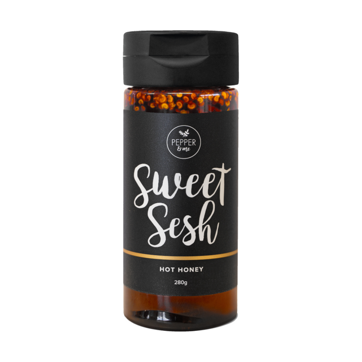 Pepper & Me Sweet Sesh 280ml | Auckland Grocery Delivery Get Pepper & Me Sweet Sesh 280ml delivered to your doorstep by your local Auckland grocery delivery. Shop Paddock To Pantry. Convenient online food shopping in NZ | Grocery Delivery Auckland | Grocery Delivery Nationwide | Fruit Baskets NZ | Online Food Shopping NZ Add sweet heat to any dish with this versatile condiment—perfect on pizza, grilled cheese, meats & more. Delivered by Paddock to Pantry, online grocery NZ.