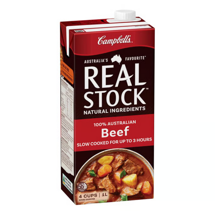 Campbells Real Stock Beef 1L | Auckland Grocery Delivery Get Campbells Real Stock Beef 1L delivered to your doorstep by your local Auckland grocery delivery. Shop Paddock To Pantry. Convenient online food shopping in NZ | Grocery Delivery Auckland | Grocery Delivery Nationwide | Fruit Baskets NZ | Online Food Shopping NZ Paddock To Pantry delivers groceries, fruit baskets & gift baskets nz wide 7 days a week with Auckland delivery 7 days. 