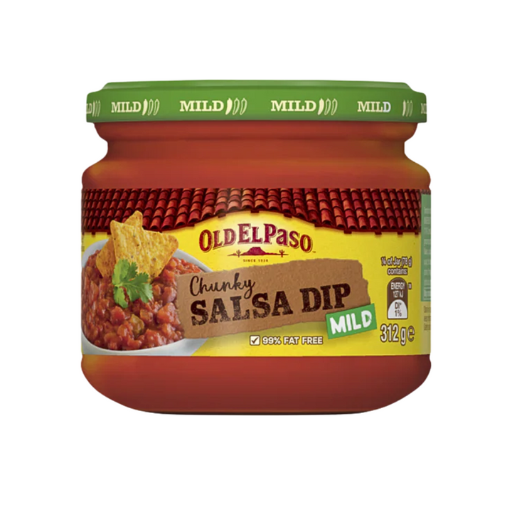 Old El Paso Salsa Dip Mild 312g | Auckland Grocery Delivery Get Old El Paso Salsa Dip Mild 312g delivered to your doorstep by your local Auckland grocery delivery. Shop Paddock To Pantry. Convenient online food shopping in NZ | Grocery Delivery Auckland | Grocery Delivery Nationwide | Fruit Baskets NZ | Online Food Shopping NZ Old El Paso Salsa Dip Mild brings a mild and tangy flavour to your Mexican dishes. Quality groceries available for 7 day delivery nationwide.