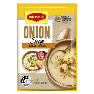 Maggi Onion Soup | Auckland Grocery Delivery Get Maggi Onion Soup delivered to your doorstep by your local Auckland grocery delivery. Shop Paddock To Pantry. Convenient online food shopping in NZ | Grocery Delivery Auckland | Grocery Delivery Nationwide | Fruit Baskets NZ | Online Food Shopping NZ Indulge in the rich flavors of MAGGI Onion Soup, the perfect partner for NESTLÉ Reduced Cream to create the iconic Original Kiwi Dip. 
