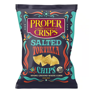 Proper Crisps Tortilla Salted Chips 150g | Auckland Grocery Delivery Get Proper Crisps Tortilla Salted Chips 150g delivered to your doorstep by your local Auckland grocery delivery. Shop Paddock To Pantry. Convenient online food shopping in NZ | Grocery Delivery Auckland | Grocery Delivery Nationwide | Fruit Baskets NZ | Online Food Shopping NZ Proper Crisps Tortilla Salted Chips 150g – gluten-free, crunchy, and seasoned with Marlborough sea salt. Perfect with dips or on their own.