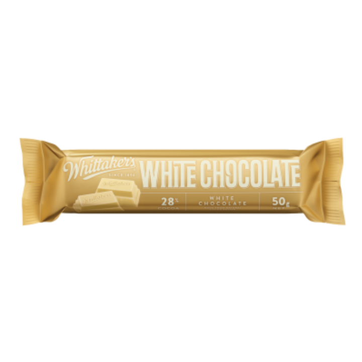 Whittakers White Chocolate Chunks | Auckland Grocery Delivery Get Whittakers White Chocolate Chunks delivered to your doorstep by your local Auckland grocery delivery. Shop Paddock To Pantry. Convenient online food shopping in NZ | Grocery Delivery Auckland | Grocery Delivery Nationwide | Fruit Baskets NZ | Online Food Shopping NZ Whittaker’s White Chocolate Chunks – smooth, creamy white chocolate made with 33% cocoa butter. Perfect for baking or snacking.
