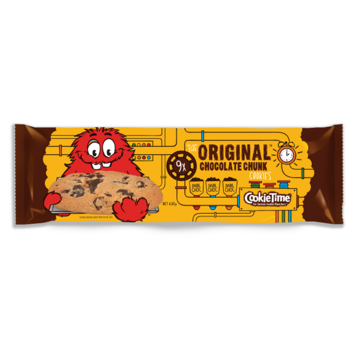 Cookie Time The Original Chocolate Chunk Cookies | Auckland Grocery Delivery Get Cookie Time The Original Chocolate Chunk Cookies delivered to your doorstep by your local Auckland grocery delivery. Shop Paddock To Pantry. Convenient online food shopping in NZ | Grocery Delivery Auckland | Grocery Delivery Nationwide | Fruit Baskets NZ | Online Food Shopping NZ Cookie Time Original Chocolate Chunk Cookies – 9-pack of chunky, chewy Kiwi favourites. Shop online & get NZ-wide delivery at Paddock to Pantry.