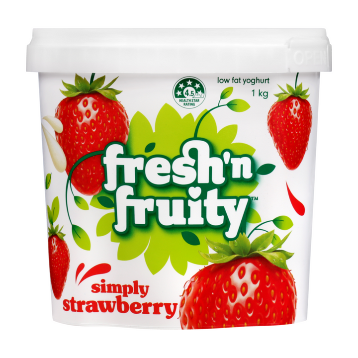 Fresh 'n Fruity Simply Strawberry Yoghurt 1kg | Auckland Grocery Delivery Get Fresh 'n Fruity Simply Strawberry Yoghurt 1kg delivered to your doorstep by your local Auckland grocery delivery. Shop Paddock To Pantry. Convenient online food shopping in NZ | Grocery Delivery Auckland | Grocery Delivery Nationwide | Fruit Baskets NZ | Online Food Shopping NZ 