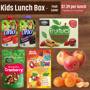 School Lunch Box - Fruit Lover | Auckland Grocery Delivery Get School Lunch Box - Fruit Lover delivered to your doorstep by your local Auckland grocery delivery. Shop Paddock To Pantry. Convenient online food shopping in NZ | Grocery Delivery Auckland | Grocery Delivery Nationwide | Fruit Baskets NZ | Online Food Shopping NZ Wholesome lunch box for kids packed with yoghurt, fruit, nuts & snacks. The perfect fruity, healthy, school lunch care pack.