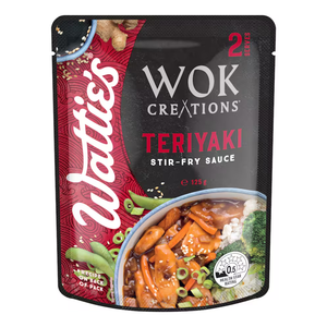 Wattie's Wok Creations Teriyaki Stir Fry Sauce 210g | Auckland Grocery Delivery Get Wattie's Wok Creations Teriyaki Stir Fry Sauce 210g delivered to your doorstep by your local Auckland grocery delivery. Shop Paddock To Pantry. Convenient online food shopping in NZ | Grocery Delivery Auckland | Grocery Delivery Nationwide | Fruit Baskets NZ | Online Food Shopping NZ Flavourful dinners in minutes with this stir fry sauce. Shop groceries online now at paddock to pantry to create easy dinner ideas.