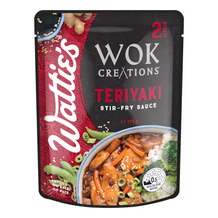 Wattie's Wok Creations Teriyaki Stir Fry Sauce 210g | Auckland Grocery Delivery Get Wattie's Wok Creations Teriyaki Stir Fry Sauce 210g delivered to your doorstep by your local Auckland grocery delivery. Shop Paddock To Pantry. Convenient online food shopping in NZ | Grocery Delivery Auckland | Grocery Delivery Nationwide | Fruit Baskets NZ | Online Food Shopping NZ Flavourful dinners in minutes with this stir fry sauce. Shop groceries online now at paddock to pantry to create easy dinner ideas.