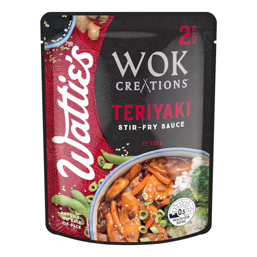Wattie's Wok Creations Teriyaki Stir Fry Sauce 210g | Auckland Grocery Delivery Get Wattie's Wok Creations Teriyaki Stir Fry Sauce 210g delivered to your doorstep by your local Auckland grocery delivery. Shop Paddock To Pantry. Convenient online food shopping in NZ | Grocery Delivery Auckland | Grocery Delivery Nationwide | Fruit Baskets NZ | Online Food Shopping NZ Flavourful dinners in minutes with this stir fry sauce. Shop groceries online now at paddock to pantry to create easy dinner ideas.