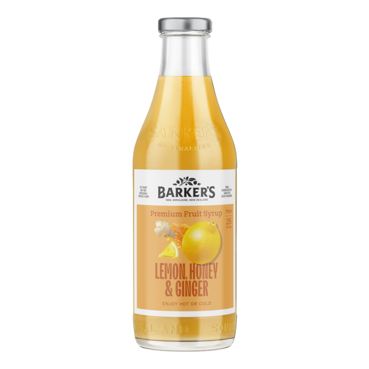 Barkers Lemon, Honey and Ginger Syrup | Auckland Grocery Delivery Get Barkers Lemon, Honey and Ginger Syrup delivered to your doorstep by your local Auckland grocery delivery. Shop Paddock To Pantry. Convenient online food shopping in NZ | Grocery Delivery Auckland | Grocery Delivery Nationwide | Fruit Baskets NZ | Online Food Shopping NZ Barker’s Lemon, Honey & Ginger Syrup – a soothing drink mix, perfect hot or cold. Made in NZ with natural ingredients. Great for winter wellness!