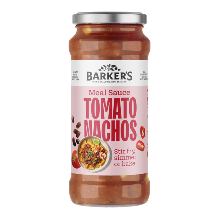 Barkers Tomato Nachos Meal Sauce | Auckland Grocery Delivery Get Barkers Tomato Nachos Meal Sauce delivered to your doorstep by your local Auckland grocery delivery. Shop Paddock To Pantry. Convenient online food shopping in NZ | Grocery Delivery Auckland | Grocery Delivery Nationwide | Fruit Baskets NZ | Online Food Shopping NZ Shop Barker’s NZ Tomato Nachos Sauce 500g – gluten free, vegetarian, and made in NZ. Perfect for quick, tasty nacho nights. Delivered nationwide.