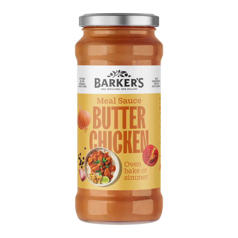 Barkers Butter Chicken Meal Sauce | Auckland Grocery Delivery Get Barkers Butter Chicken Meal Sauce delivered to your doorstep by your local Auckland grocery delivery. Shop Paddock To Pantry. Convenient online food shopping in NZ | Grocery Delivery Auckland | Grocery Delivery Nationwide | Fruit Baskets NZ | Online Food Shopping NZ Creamy Butter Chicken sauce for easy family dinners. Just add chicken for a quick home-cooked curry, perfect for weeknight grocery meals.