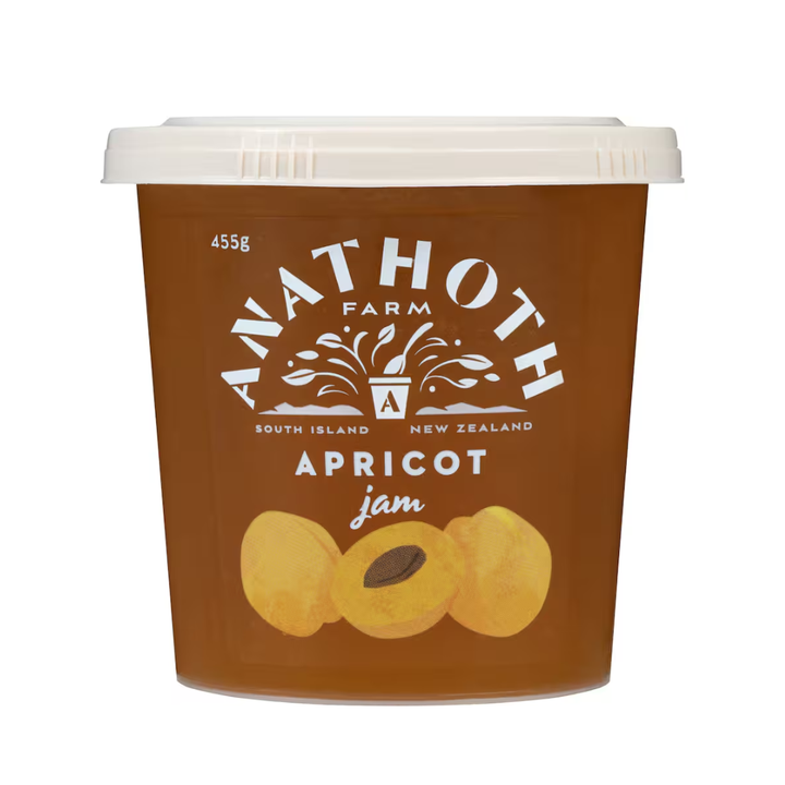 Anathoth Farm Apricot Jam | Auckland Grocery Delivery Get Anathoth Farm Apricot Jam delivered to your doorstep by your local Auckland grocery delivery. Shop Paddock To Pantry. Convenient online food shopping in NZ | Grocery Delivery Auckland | Grocery Delivery Nationwide | Fruit Baskets NZ | Online Food Shopping NZ Shop Anathoth Farm Apricot Jam 375g – made in NZ with real fruit, gluten free, and preservative free. Delicious on toast or baking. Delivered nationwide.