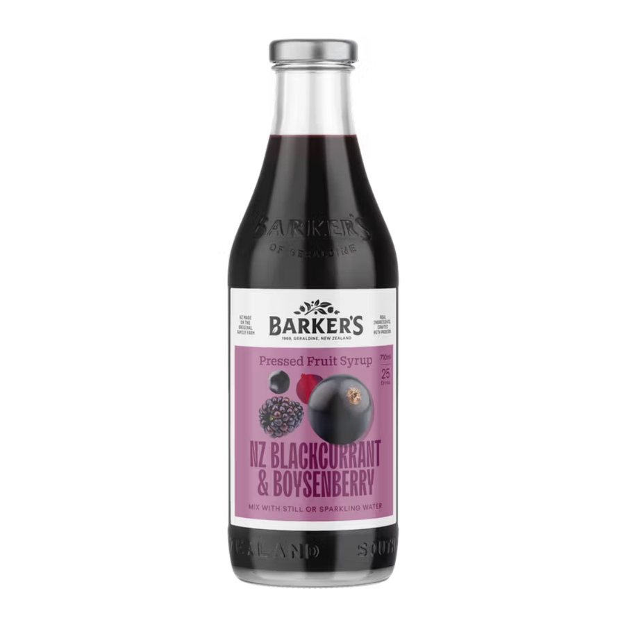 Barkers Blackcurrant and Raspberry Syrup | Auckland Grocery Delivery Get Barkers Blackcurrant and Raspberry Syrup delivered to your doorstep by your local Auckland grocery delivery. Shop Paddock To Pantry. Convenient online food shopping in NZ | Grocery Delivery Auckland | Grocery Delivery Nationwide | Fruit Baskets NZ | Online Food Shopping NZ Shop Barker’s Blackcurrant & Raspberry Syrup – NZ-made, gluten free and vegan. Perfect for fruity drinks, cocktails or desserts. Delivered nationwide.
