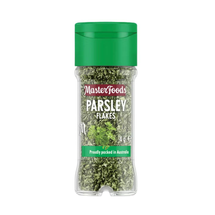 Masterfoods Herb and Spice Parsley Flakes | Auckland Grocery Delivery Get Masterfoods Herb and Spice Parsley Flakes delivered to your doorstep by your local Auckland grocery delivery. Shop Paddock To Pantry. Convenient online food shopping in NZ | Grocery Delivery Auckland | Grocery Delivery Nationwide | Fruit Baskets NZ | Online Food Shopping NZ Mild, versatile parsley flakes for soups, sauces, veggies, and everyday meals. A fresh, herbaceous pantry staple. Shop MasterFoods herbs online NZ-wide.