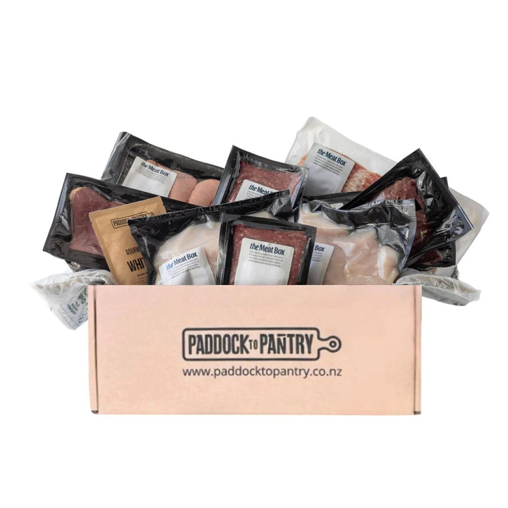 Frozen Mystery Meat Box | Auckland Grocery Delivery Get Frozen Mystery Meat Box delivered to your doorstep by your local Auckland grocery delivery. Shop Paddock To Pantry. Convenient online food shopping in NZ | Grocery Delivery Auckland | Grocery Delivery Nationwide | Fruit Baskets NZ | Online Food Shopping NZ Discover restaurant-quality meat at unbeatable prices with our Mystery Meat Box! Save up to $100! | Conveniently delivered NZ nationwide!