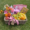 Blushing Bliss Gift Basket | Auckland Grocery Delivery Get Blushing Bliss Gift Basket delivered to your doorstep by your local Auckland grocery delivery. Shop Paddock To Pantry. Convenient online food shopping in NZ | Grocery Delivery Auckland | Grocery Delivery Nationwide | Fruit Baskets NZ | Online Food Shopping NZ Elegant gift basket with fresh fruit, chocolate, treats, and flowers. Perfect food hamper or care package, delivered nationwide.