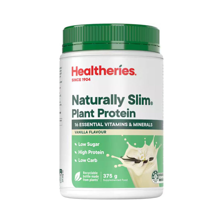 Healtheries Naturally Slim Plant Protein Vanilla | Auckland Grocery Delivery Get Healtheries Naturally Slim Plant Protein Vanilla delivered to your doorstep by your local Auckland grocery delivery. Shop Paddock To Pantry. Convenient online food shopping in NZ | Grocery Delivery Auckland | Grocery Delivery Nationwide | Fruit Baskets NZ | Online Food Shopping NZ Plant-based vanilla protein powder for weight management and daily nutrition. Ideal for shakes and smoothies. Delivered nationwide.