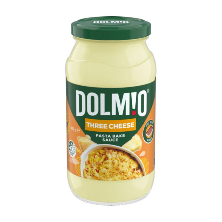 Dolmio Three Cheese Pasta Bake Sauce | Auckland Grocery Delivery Get Dolmio Three Cheese Pasta Bake Sauce delivered to your doorstep by your local Auckland grocery delivery. Shop Paddock To Pantry. Convenient online food shopping in NZ | Grocery Delivery Auckland | Grocery Delivery Nationwide | Fruit Baskets NZ | Online Food Shopping NZ Creamy three cheese pasta bake sauce perfect for easy family dinners. Oven-ready and full of flavour. Shop Dolmio sauces online NZ-wide.