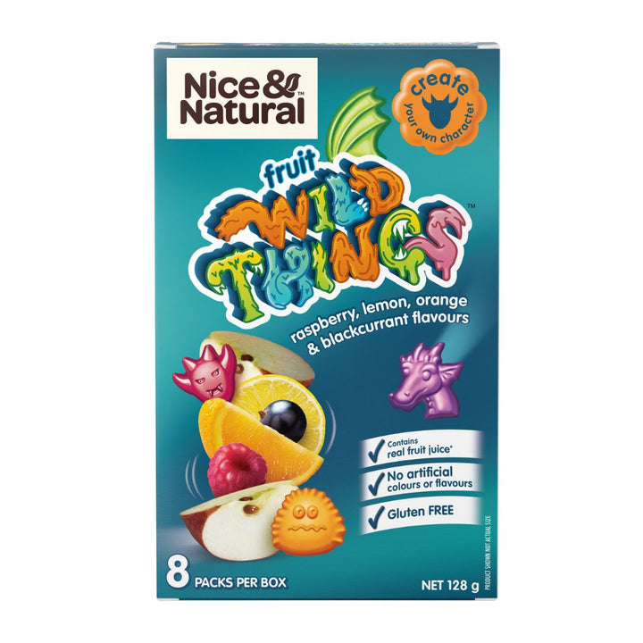 Nice and Natural Fruit Wild Things | Auckland Grocery Delivery Get Nice and Natural Fruit Wild Things delivered to your doorstep by your local Auckland grocery delivery. Shop Paddock To Pantry. Convenient online food shopping in NZ | Grocery Delivery Auckland | Grocery Delivery Nationwide | Fruit Baskets NZ | Online Food Shopping NZ Fun fruit snacks made with real fruit purée, perfect for kids’ lunchboxes and everyday snacking. Shop Nice & Natural online NZ-wide.