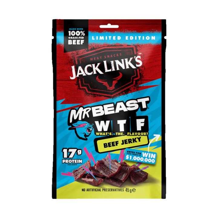 Mr Beast Limited Edition Beef Jerky | Auckland Grocery Delivery Get Mr Beast Limited Edition Beef Jerky delivered to your doorstep by your local Auckland grocery delivery. Shop Paddock To Pantry. Convenient online food shopping in NZ | Grocery Delivery Auckland | Grocery Delivery Nationwide | Fruit Baskets NZ | Online Food Shopping NZ High-protein beef jerky with 17g of protein. Perfect for workouts, snacking, and on-the-go energy. Limited edition, delivered nationwide.
