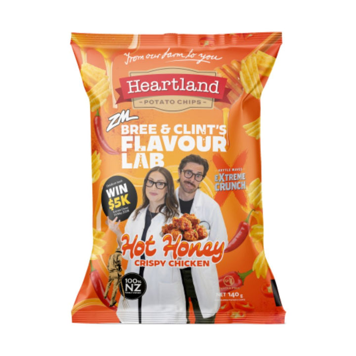 Heartland Hot Honey Crispy Chicken Chips | Auckland Grocery Delivery Get Heartland Hot Honey Crispy Chicken Chips delivered to your doorstep by your local Auckland grocery delivery. Shop Paddock To Pantry. Convenient online food shopping in NZ | Grocery Delivery Auckland | Grocery Delivery Nationwide | Fruit Baskets NZ | Online Food Shopping NZ Crispy chicken with sweet and spicy hot honey flavour. Perfect for easy dinners and sharing platters. Shop frozen foods online NZ-wide.