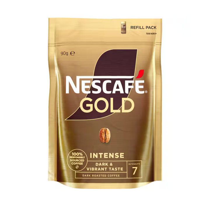Nescafe Gold Intense 90g | Auckland Grocery Delivery Get Nescafe Gold Intense 90g delivered to your doorstep by your local Auckland grocery delivery. Shop Paddock To Pantry. Convenient online food shopping in NZ | Grocery Delivery Auckland | Grocery Delivery Nationwide | Fruit Baskets NZ | Online Food Shopping NZ Nescafé Gold Intense delivered nationwide. Shop premium instant coffee and pantry staples from your online supermarket with fast grocery delivery to your door.