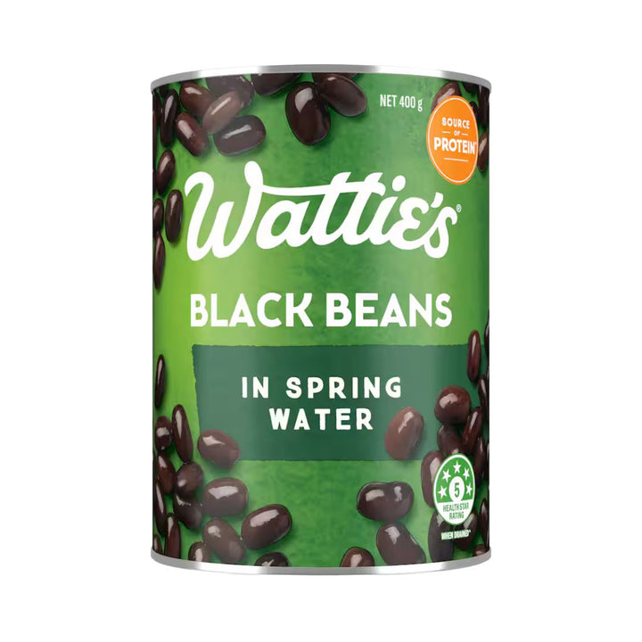 Watties Black Beans | Auckland Grocery Delivery Get Watties Black Beans delivered to your doorstep by your local Auckland grocery delivery. Shop Paddock To Pantry. Convenient online food shopping in NZ | Grocery Delivery Auckland | Grocery Delivery Nationwide | Fruit Baskets NZ | Online Food Shopping NZ Wattie’s Black Beans in Springwater. High-fibre beans for tacos, burritos & salads. Healthy pantry staple. NZ grocery delivery.