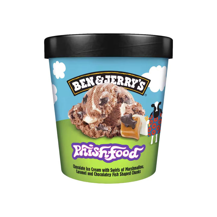 Ben and Jerry's Phish Food | Auckland Grocery Delivery Get Ben and Jerry's Phish Food delivered to your doorstep by your local Auckland grocery delivery. Shop Paddock To Pantry. Convenient online food shopping in NZ | Grocery Delivery Auckland | Grocery Delivery Nationwide | Fruit Baskets NZ | Online Food Shopping NZ Ben & Jerry’s Phish Food ice cream with chocolate, caramel & marshmallow swirls. Indulgent frozen dessert delivered nationwide NZ.
