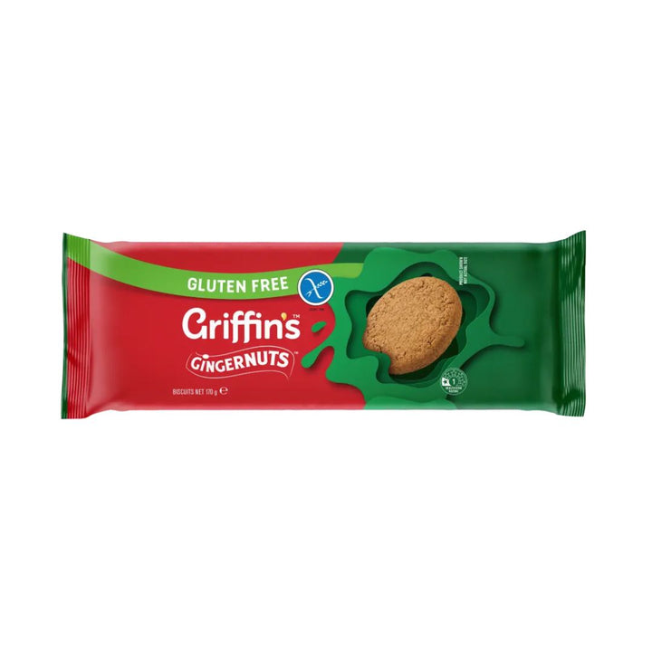 Griffins Gingernuts Gluten Free | Auckland Grocery Delivery Get Griffins Gingernuts Gluten Free delivered to your doorstep by your local Auckland grocery delivery. Shop Paddock To Pantry. Convenient online food shopping in NZ | Grocery Delivery Auckland | Grocery Delivery Nationwide | Fruit Baskets NZ | Online Food Shopping NZ Griffin’s Gluten Free Gingernuts biscuits. Crunchy ginger snacks for tea time — shop gluten free treats online with NZ grocery delivery.