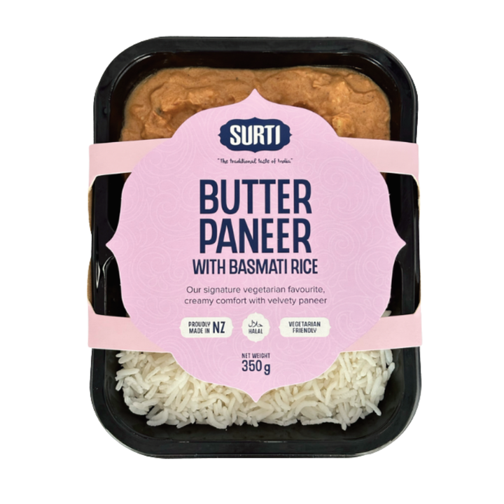 Surti Butter Paneer Meal - 350g | Auckland Grocery Delivery Get Surti Butter Paneer Meal - 350g delivered to your doorstep by your local Auckland grocery delivery. Shop Paddock To Pantry. Convenient online food shopping in NZ | Grocery Delivery Auckland | Grocery Delivery Nationwide | Fruit Baskets NZ | Online Food Shopping NZ 