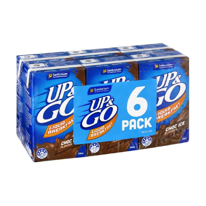 Up & Go Choc Ice 6PK | Auckland Grocery Delivery Get Up & Go Choc Ice 6PK delivered to your doorstep by your local Auckland grocery delivery. Shop Paddock To Pantry. Convenient online food shopping in NZ | Grocery Delivery Auckland | Grocery Delivery Nationwide | Fruit Baskets NZ | Online Food Shopping NZ Up & Go delivered to your door 7 days in Auckland and NZ wide overnight with Paddock To Pantry. | 