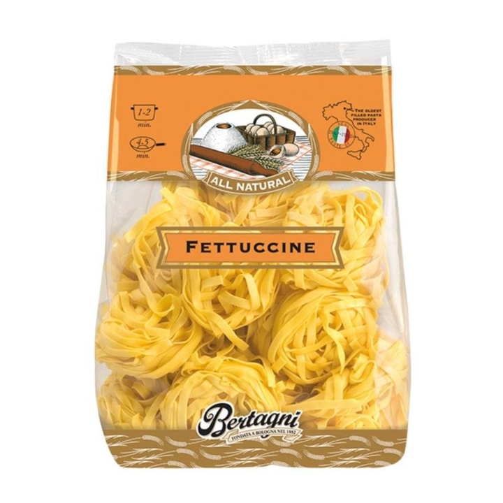 Bertagni Fresh Fettuccine 300g | Auckland Grocery Delivery Get Bertagni Fresh Fettuccine 300g delivered to your doorstep by your local Auckland grocery delivery. Shop Paddock To Pantry. Convenient online food shopping in NZ | Grocery Delivery Auckland | Grocery Delivery Nationwide | Fruit Baskets NZ | Online Food Shopping NZ Shop Bertagni Fresh Fettuccine 300g at Paddock to Pantry. Authentic Italian pasta delivered fast from NZ’s favourite online gourmet grocery store.