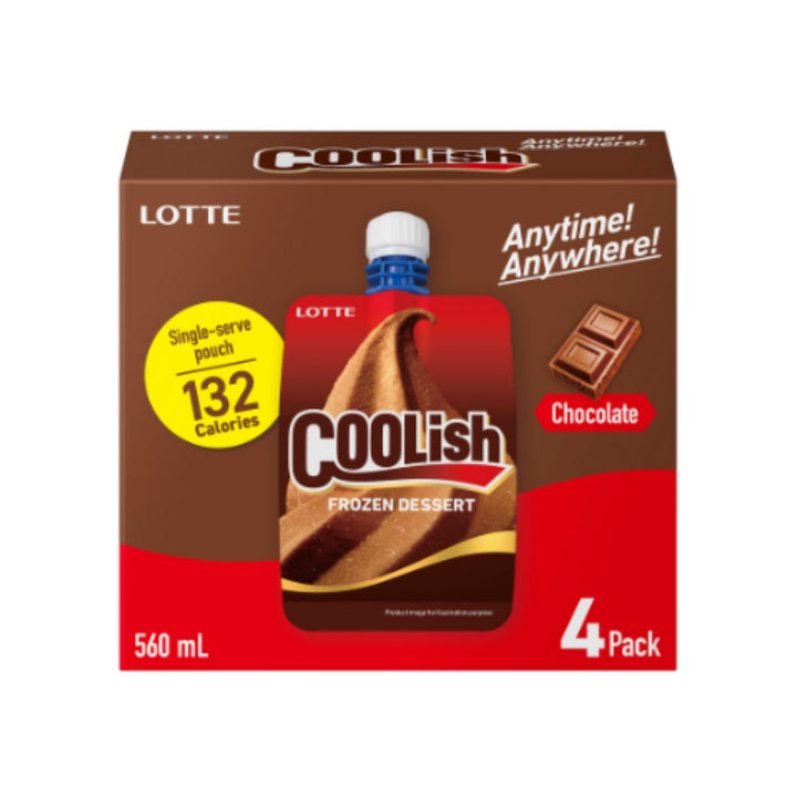 Lottee Coolish Chocolate 4 Pack | Auckland Grocery Delivery Get Lottee Coolish Chocolate 4 Pack delivered to your doorstep by your local Auckland grocery delivery. Shop Paddock To Pantry. Convenient online food shopping in NZ | Grocery Delivery Auckland | Grocery Delivery Nationwide | Fruit Baskets NZ | Online Food Shopping NZ Lotte Coolish Chocolate 4 pack. Creamy chocolate squeeze pouch ice cream. Fun Japanese frozen dessert. Grocery delivery NZ-wide.