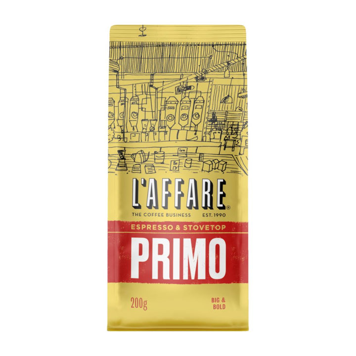 Cafe Laffare Primo Espresso | Auckland Grocery Delivery Get Cafe Laffare Primo Espresso delivered to your doorstep by your local Auckland grocery delivery. Shop Paddock To Pantry. Convenient online food shopping in NZ | Grocery Delivery Auckland | Grocery Delivery Nationwide | Fruit Baskets NZ | Online Food Shopping NZ Café L’affare Primo Espresso coffee. Smooth, balanced and full of flavour — buy coffee online with convenient NZ grocery delivery to your door.