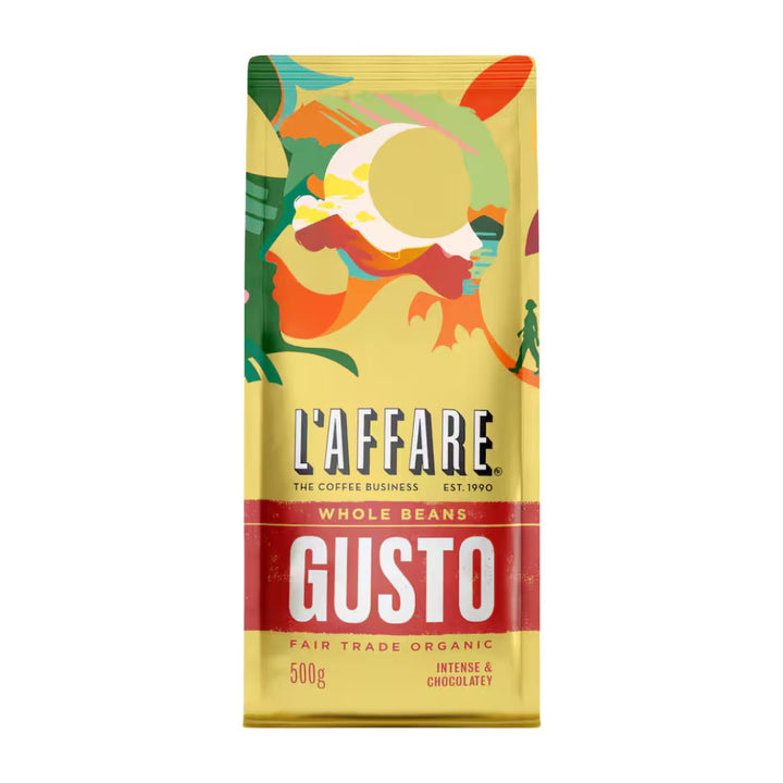 Cafe L'affare Gusto Whole Beans | Auckland Grocery Delivery Get Cafe L'affare Gusto Whole Beans delivered to your doorstep by your local Auckland grocery delivery. Shop Paddock To Pantry. Convenient online food shopping in NZ | Grocery Delivery Auckland | Grocery Delivery Nationwide | Fruit Baskets NZ | Online Food Shopping NZ Café L’affare Gusto Whole Beans. Bold, full-bodied coffee for fresh grinding — buy premium coffee online with convenient NZ grocery delivery to your door.