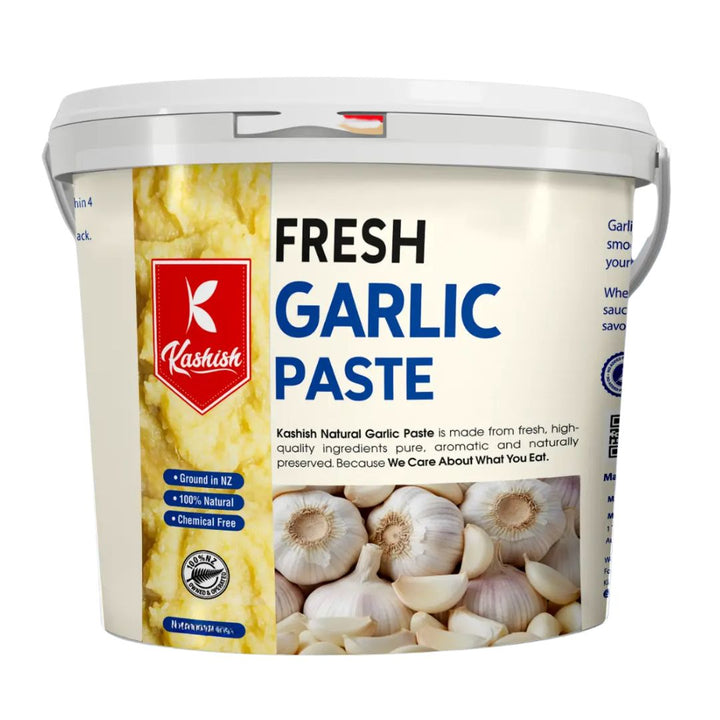 Kashish Fresh Garlic Paste | Auckland Grocery Delivery Get Kashish Fresh Garlic Paste delivered to your doorstep by your local Auckland grocery delivery. Shop Paddock To Pantry. Convenient online food shopping in NZ | Grocery Delivery Auckland | Grocery Delivery Nationwide | Fruit Baskets NZ | Online Food Shopping NZ Kashish Fresh Garlic Paste. Easy, ready-to-use garlic for cooking — shop pantry essentials online with convenient NZ grocery delivery to your door.