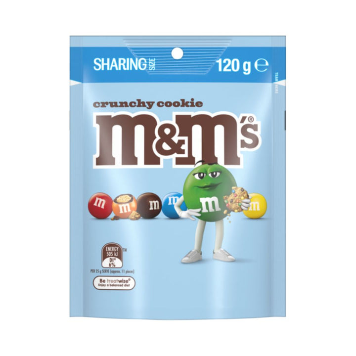 M&M's Crunchy Cookie | Auckland Grocery Delivery Get M&M's Crunchy Cookie delivered to your doorstep by your local Auckland grocery delivery. Shop Paddock To Pantry. Convenient online food shopping in NZ | Grocery Delivery Auckland | Grocery Delivery Nationwide | Fruit Baskets NZ | Online Food Shopping NZ M&M’s Crunchy Cookie chocolate bites. Crispy cookie centre with milk chocolate — shop sweet snacks online with fast NZ grocery delivery to your door.