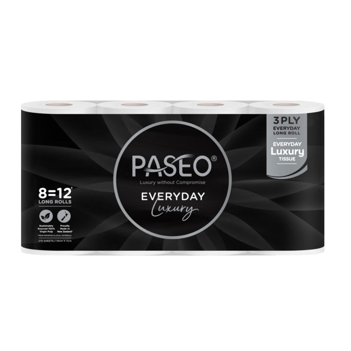Paseo Long Roll - 8 pack | Auckland Grocery Delivery Get Paseo Long Roll - 8 pack delivered to your doorstep by your local Auckland grocery delivery. Shop Paddock To Pantry. Convenient online food shopping in NZ | Grocery Delivery Auckland | Grocery Delivery Nationwide | Fruit Baskets NZ | Online Food Shopping NZ Paseo Toilet paper delivered with Paddock to Pantry. Shop household essentials online with grocery delivery nationwide. Shop online and pay your way in NZ.