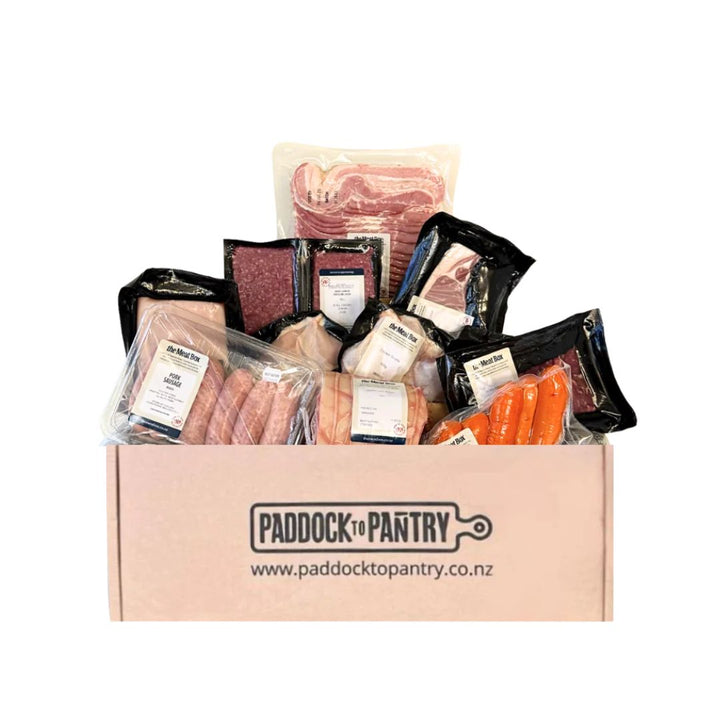 Value Meat Box | Auckland Grocery Delivery Get Value Meat Box delivered to your doorstep by your local Auckland grocery delivery. Shop Paddock To Pantry. Convenient online food shopping in NZ | Grocery Delivery Auckland | Grocery Delivery Nationwide | Fruit Baskets NZ | Online Food Shopping NZ Paddock to Pantry offers restaurant quality at unbeatable value. Quality, variety, and savings all together in one box! NZ's Trusted Grocery Delivery Auckland. 