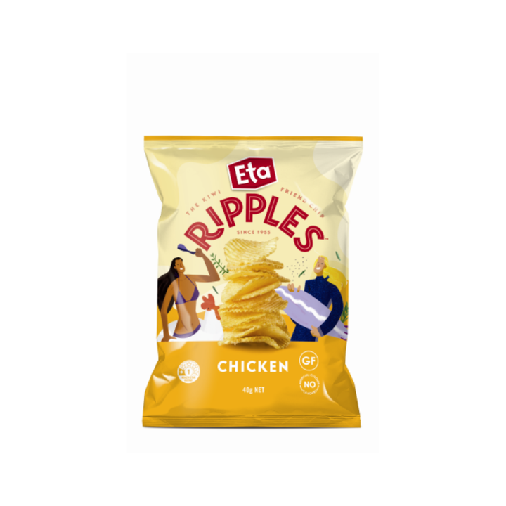 Ripple Chicken Chips 40g | Auckland Grocery Delivery Get Ripple Chicken Chips 40g delivered to your doorstep by your local Auckland grocery delivery. Shop Paddock To Pantry. Convenient online food shopping in NZ | Grocery Delivery Auckland | Grocery Delivery Nationwide | Fruit Baskets NZ | Online Food Shopping NZ 