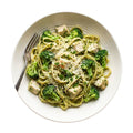Creamy Chicken Pesto Pasta Shop our pesto chicken pasta bundle — full-size grocery ingredients delivered NZ-wide. Easy 20-minute dinner idea. No subscription needed.