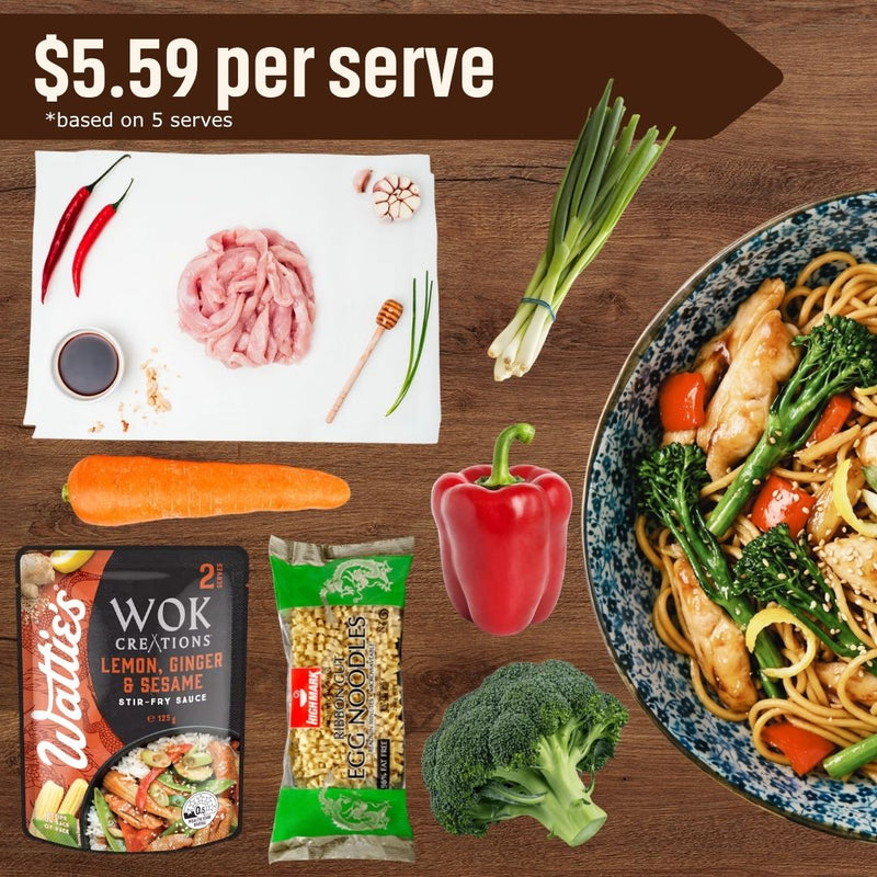 Lemon, Ginger and Sesame Stir-Fry
