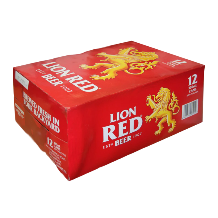 Lion Red Beer Cans Box 12pk | Auckland Grocery Delivery Get Lion Red Beer Cans Box 12pk delivered to your doorstep by your local Auckland grocery delivery. Shop Paddock To Pantry. Convenient online food shopping in NZ | Grocery Delivery Auckland | Grocery Delivery Nationwide | Fruit Baskets NZ | Online Food Shopping NZ Classic NZ lager with smooth malt flavour and crisp finish. Perfect for BBQs or get-togethers. Shop Lion Red beer online NZ-wide. 