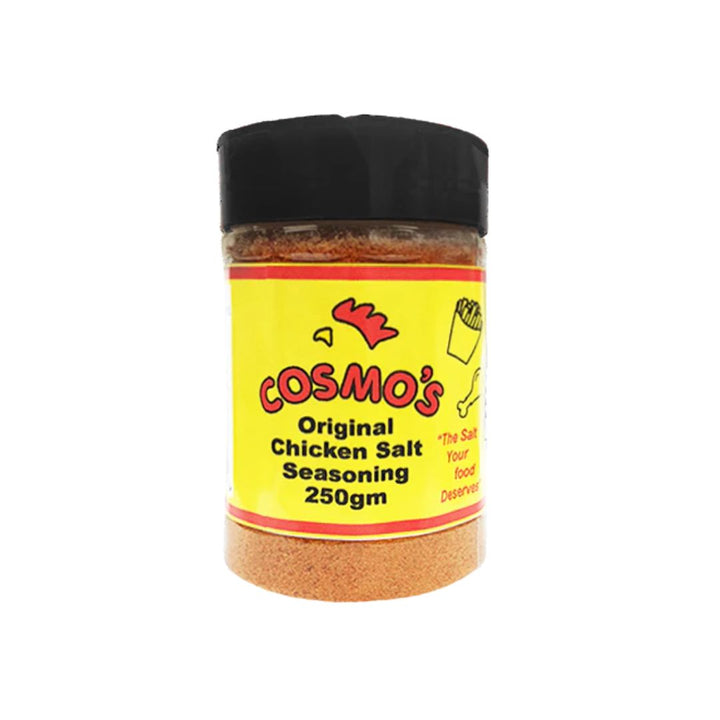 Cosmo's Chicken Salt Seasoning | Auckland Grocery Delivery Get Cosmo's Chicken Salt Seasoning delivered to your doorstep by your local Auckland grocery delivery. Shop Paddock To Pantry. Convenient online food shopping in NZ | Grocery Delivery Auckland | Grocery Delivery Nationwide | Fruit Baskets NZ | Online Food Shopping NZ Cosmos Chicken Salt Seasoning. Classic savoury seasoning for chips, chicken and snacks — shop pantry essentials online with convenient NZ grocery delivery.