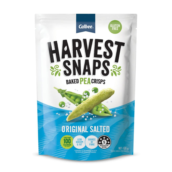 Harvest Snaps Salted Pea Crisps | Auckland Grocery Delivery Get Harvest Snaps Salted Pea Crisps delivered to your doorstep by your local Auckland grocery delivery. Shop Paddock To Pantry. Convenient online food shopping in NZ | Grocery Delivery Auckland | Grocery Delivery Nationwide | Fruit Baskets NZ | Online Food Shopping NZ Harvest Snaps Salted Pea Crisps. Light, crunchy pea snacks with sea salt flavour — shop snacks online with convenient NZ grocery delivery to your door.