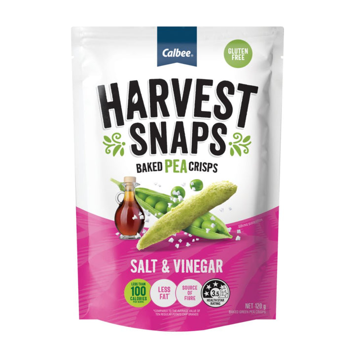 Harvest Snaps Salt & Vinegar Pea Crisps | Auckland Grocery Delivery Get Harvest Snaps Salt & Vinegar Pea Crisps delivered to your doorstep by your local Auckland grocery delivery. Shop Paddock To Pantry. Convenient online food shopping in NZ | Grocery Delivery Auckland | Grocery Delivery Nationwide | Fruit Baskets NZ | Online Food Shopping NZ Harvest Snaps Salt & Vinegar Pea Crisps. Tangy, crunchy pea snacks for lunchboxes and snacking — shop snacks online with convenient NZ grocery delivery.