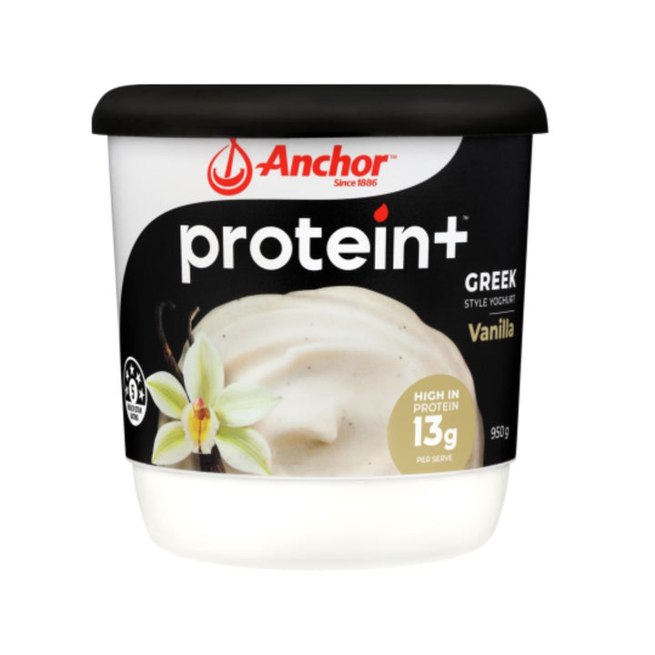 Anchor Protein+Vanilla Greek Yoghurt | Auckland Grocery Delivery Get Anchor Protein+Vanilla Greek Yoghurt delivered to your doorstep by your local Auckland grocery delivery. Shop Paddock To Pantry. Convenient online food shopping in NZ | Grocery Delivery Auckland | Grocery Delivery Nationwide | Fruit Baskets NZ | Online Food Shopping NZ Anchor Protein+ Vanilla Greek Yoghurt. High protein yoghurt with smooth vanilla flavour — shop dairy online with convenient NZ grocery delivery to your door.